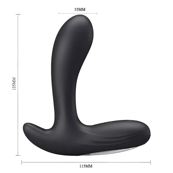 Pretty Love Backie - estimulador prostático vibrador - silicona negra