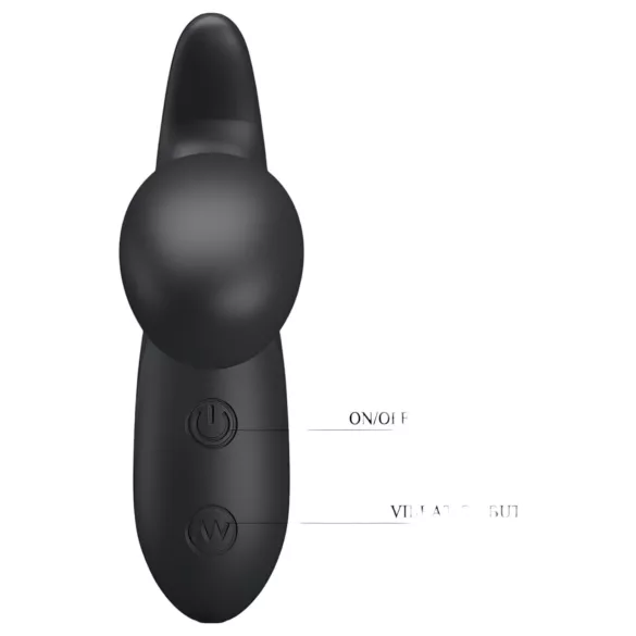 Pretty Love Backie - estimulador prostático vibrador - silicona negra