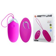   Huevo vibrador rosa Pretty Love Berger recargable con control remoto.