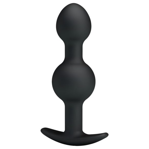 Pretty Love - dildo anal con bolas internas (negro)