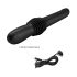 Pazuzu: Vibrador Empujador Elegante (Negro)