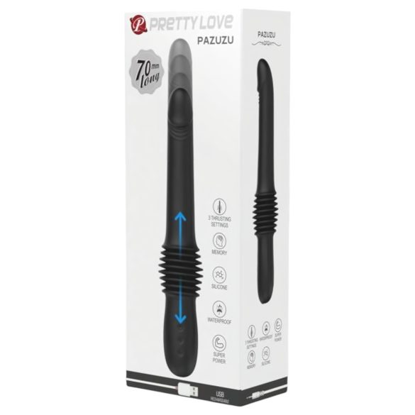 Pretty Love Pazuzu - vibrador estimulador de glande - silicona negra