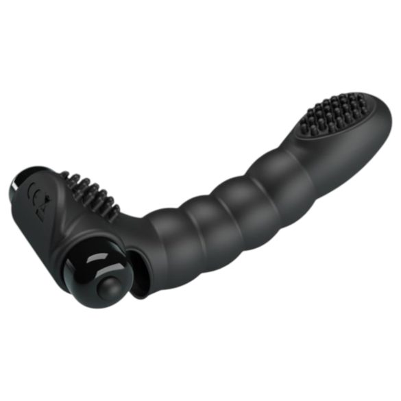 Pretty Love Alexander - vibrador de dedo estimulador - silicona negra