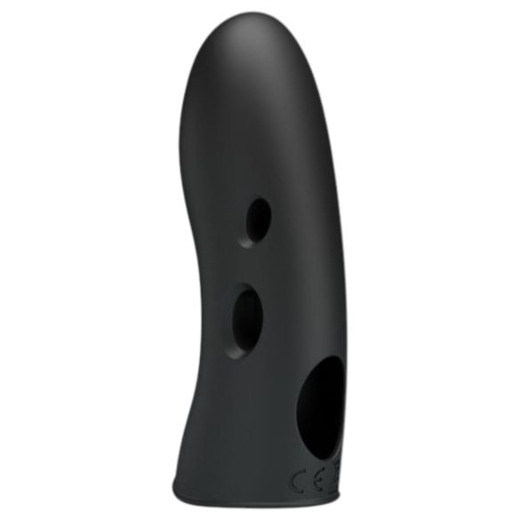 Pretty Love Marico - vibrador de dedo estimulador eléctrico - silicona negra