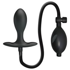 Pretty Love - Plug anal inflable con bola interior (negro)