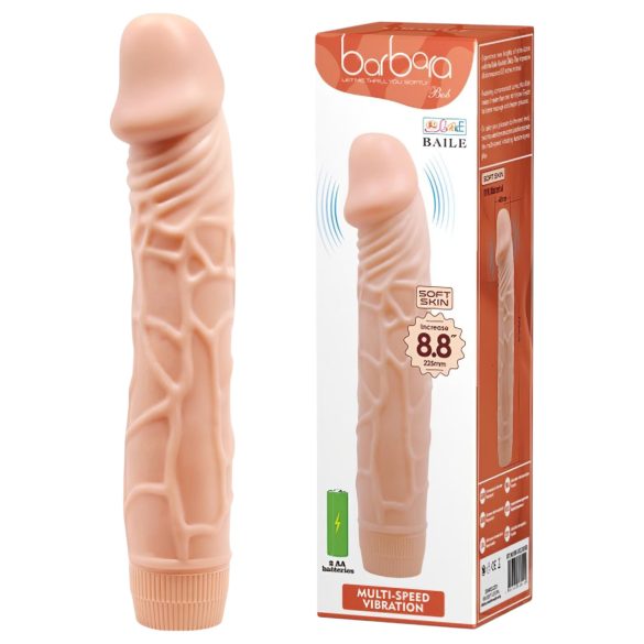 Baile Barbara - vibrador realista - 22cm (natural)