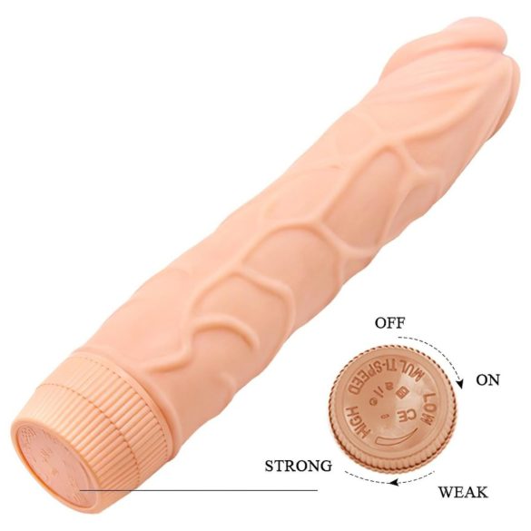 Baile Barbara - vibrador realista - 22,5 cm - color natural