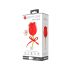 Amante Rosa 2en1 - Vibrador con lengua (rojo)