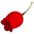 Amante Rosa 2en1 - Vibrador con lengua (rojo)