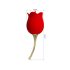 Amante Rosa 2en1 - Vibrador con lengua (rojo)