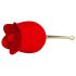 Amante Rosa 2en1 - Vibrador con lengua (rojo)