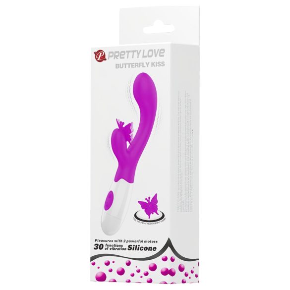 Pretty Love Butterfly Kiss - vibrador con estimulador de clítoris