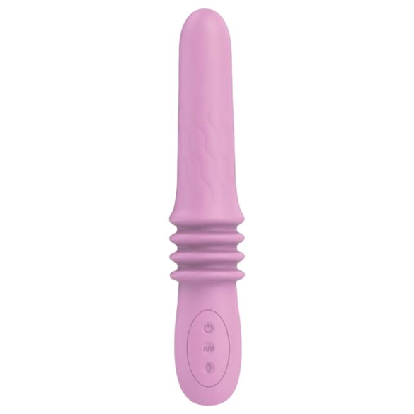 Pretty Love Susie - vibrador empuje recargable e impermeable (rosa)