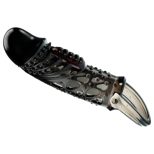 Pretty Love Cecelia - funda vibratoria de anillo para pene (negro)