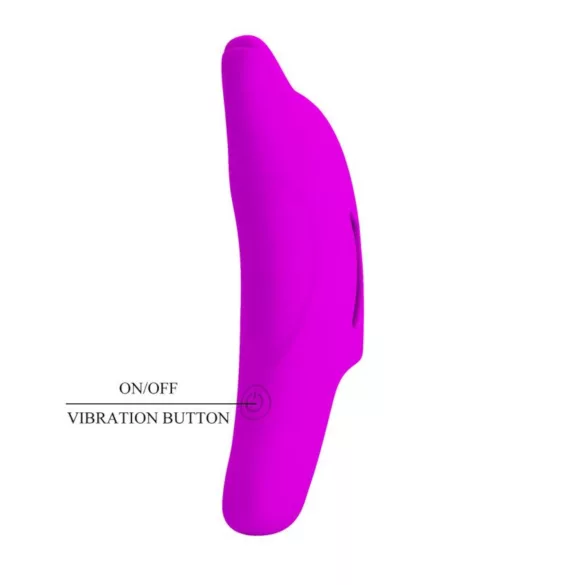 Pretty Love Delphini - vibrador para dedo con forma de delfín - silicona lila