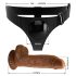 Arnés Pretty Love - universal con dildo de 17 cm (negro)