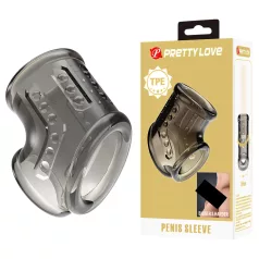 Pretty Love - anillo para pene y testículos (transparente)