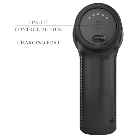 Pretty Love Dj Doctor - vibrador pistola con empuje - vagina - silicona negra