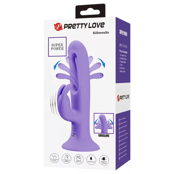 Pretty Love Killmoulis - Vibrador de punto G y de lengua (lila)