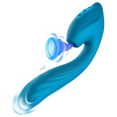   Vibeconnect - vibrador azul G-punto y estimulador a prueba de agua