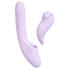  Svakom DuoGlow - Vibrador inteligente para punto G y clítoris (lila)