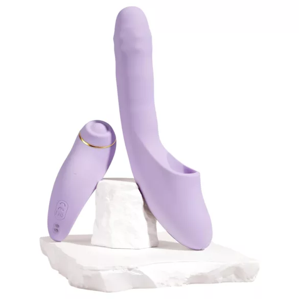 Svakom DuoGlow - vibrador doble punto G y clítoris - silicona lila