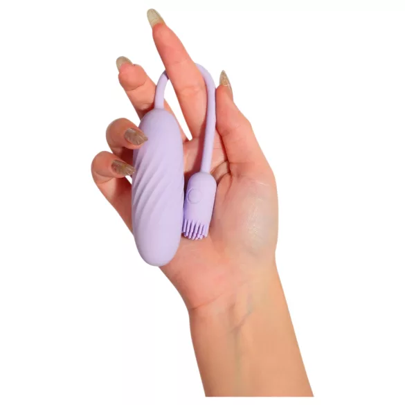 Svakom Plume - huevo vibrador 2 en 1 (morado)