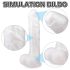 Dildo realista con ventosa Martin HD - blanco