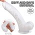Dildo realista con ventosa Martin HD - blanco