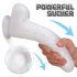 Dildo realista con ventosa Martin HD - blanco