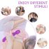 Vibrador masajeador con calefacción 2 motores (lila)