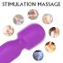 Vibrador masajeador con calefacción 2 motores (lila)