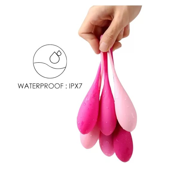 Sex HD Eggs - Set de bolas Kegel 6 piezas - rosa