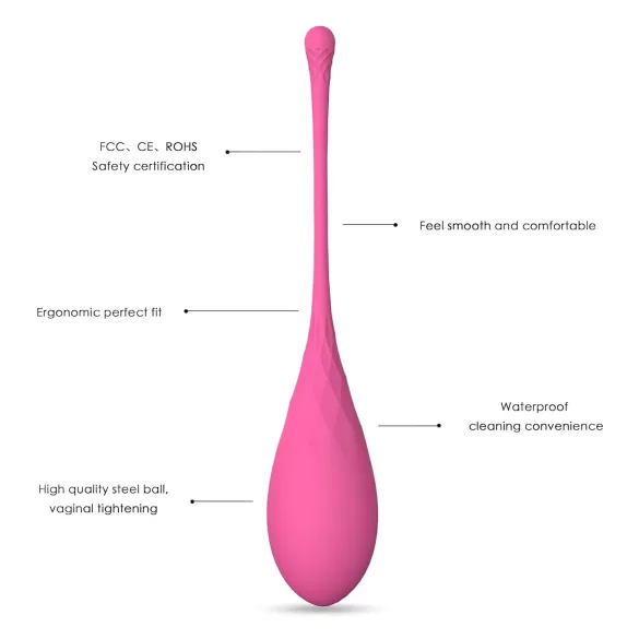 Sex HD Eggs - Set de bolas Kegel 6 piezas - rosa