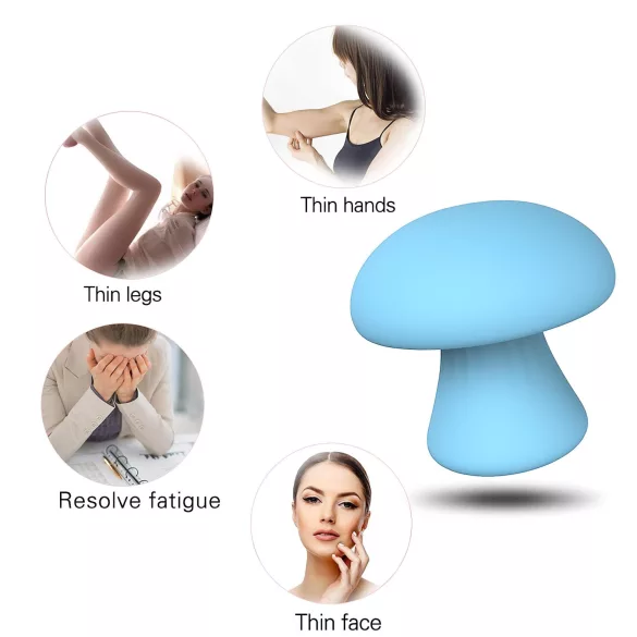 Magic Mushroom - masajeador facial recargable (azul)
