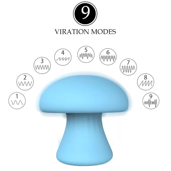 Magic Mushroom - masajeador facial recargable (azul)