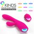Vibrador térmico rosa recargable y resistente al agua Muses