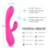 Vibrador recargable y resistente al agua con calentador (rosa)