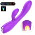Vibrador lila calentador a prueba de agua recargable - Musas Sex HD