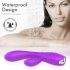 Vibrador recargable y resistente al agua con calentamiento (lila)