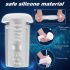Sex HD Hawk - Masturbador vibrante y succionador recargable (blanco y negro)
