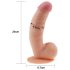 Lovetoy Ultra Soft - Dildo realista y flexible de 21,5 cm (color natural)