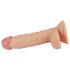 Lovetoy Real Extreme - Dildo G-punto con ventosa y testículos - 19cm (natural)