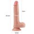 Dildo realista de 20cm - doble capa (natural)