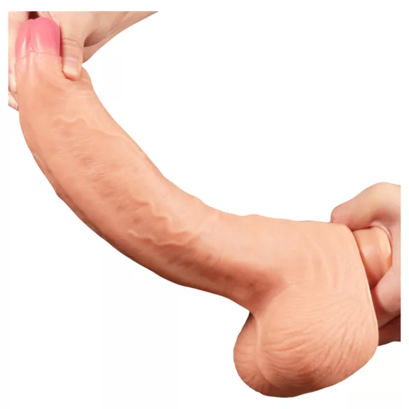 Lovetoy Nature Cock - consolador realista doble capa 28 cm color piel