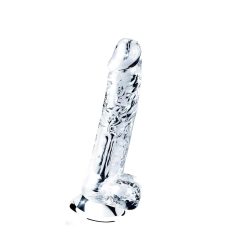   Lovetoy Flawless Clear - dildo adherente - 19cm (transparente)