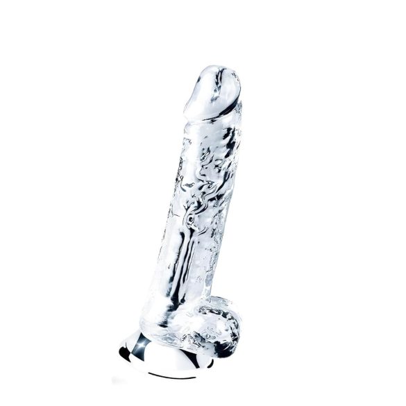 Lovetoy Flawless Clear - dildo adherente - 19cm (transparente)