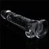 Lovetoy Flawless Clear - dildo adherente - 19cm (transparente)