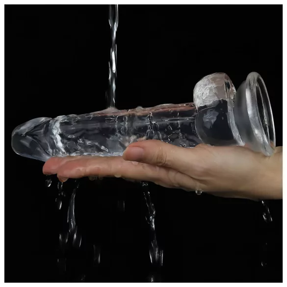 Lovetoy Flawless Clear - consolador con ventosa - 19cm - transparente