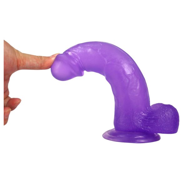 Lovetoy - consolador con ventosa - 20 cm - silicona lila
